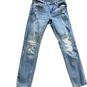 Skinny Distressed Jeans Light Wash Aeropostale 31x32 StreetwearMoto